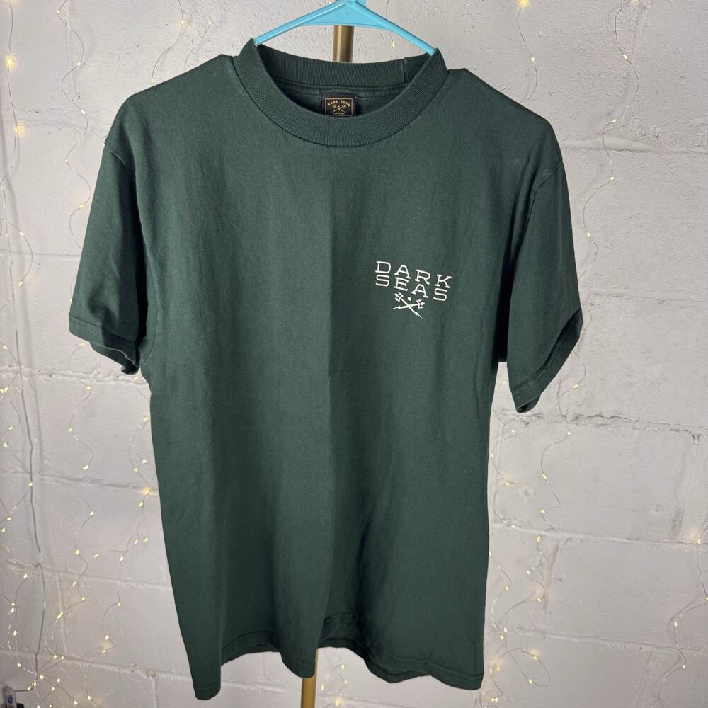 Dark Seas men’s green graphic print crew neck short sleeve t-shirt size M